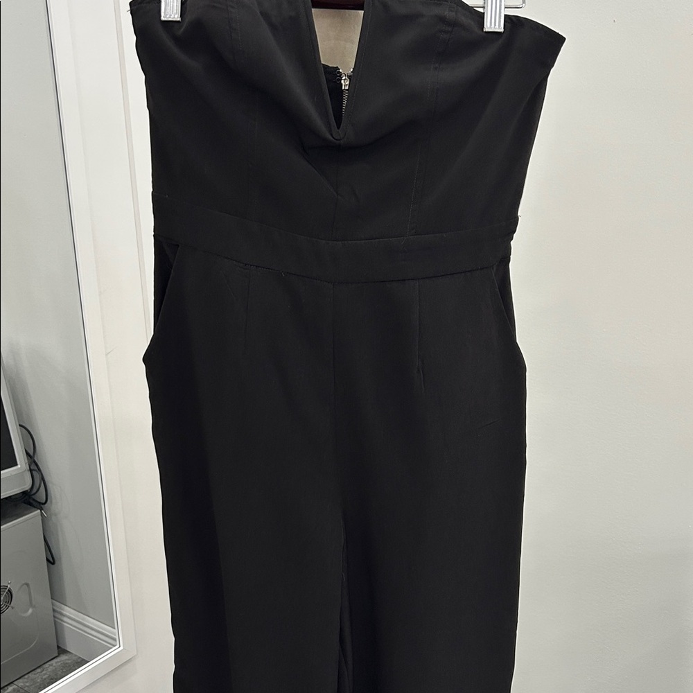 Forever 21 Classic Black Strapless Jumpsuit